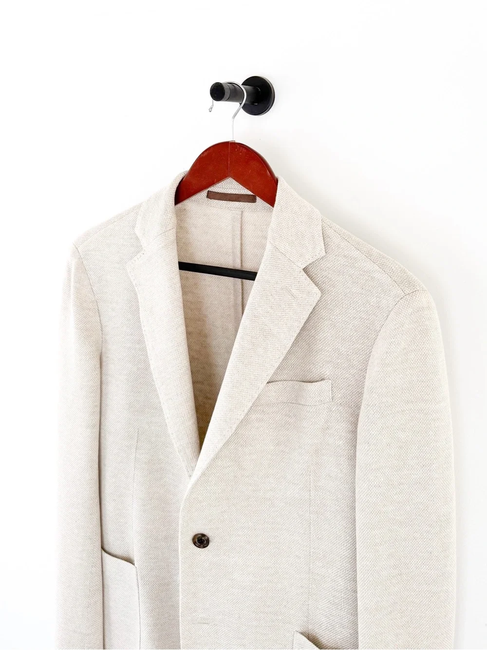 NEW Eleventy Textured Linen Blazer Men's Cream Sport Coat Unstructured 38R